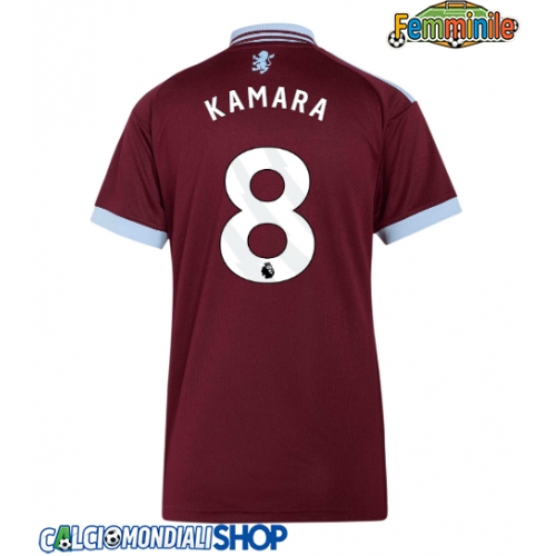 Maglie da calcio Aston Villa Boubacar Kamara #8 Prima Maglia Femminile 2026-27 Manica Corta